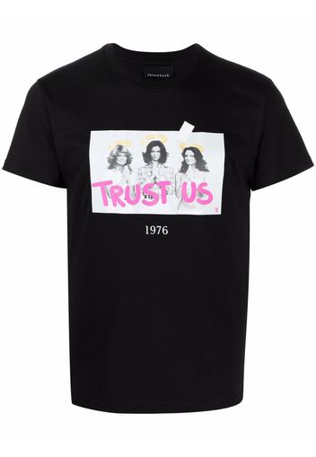 Throwback. Trust Us graphic-print T-shirt - Nero