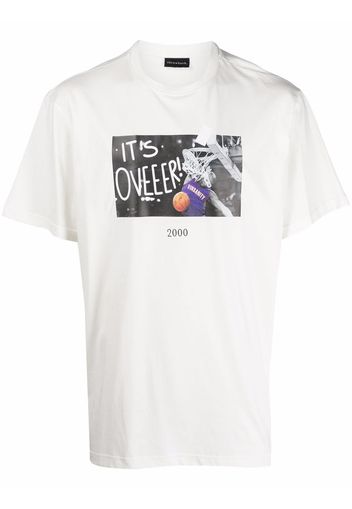 Throwback. It's Over print T-shirt - Bianco