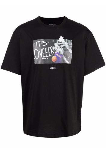 Throwback. It's Over-print cotton T-shirt - Nero