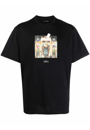 Throwback. Michael Jackson print T-shirt - Nero