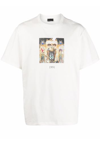 Throwback. Michael Jackson print T-shirt - Bianco