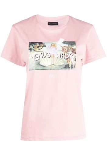 Throwback. T-shirt Venus con stampa grafica - Rosa