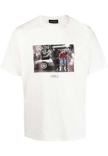 Throwback. graphic-print short-sleeved T-shirt - Bianco