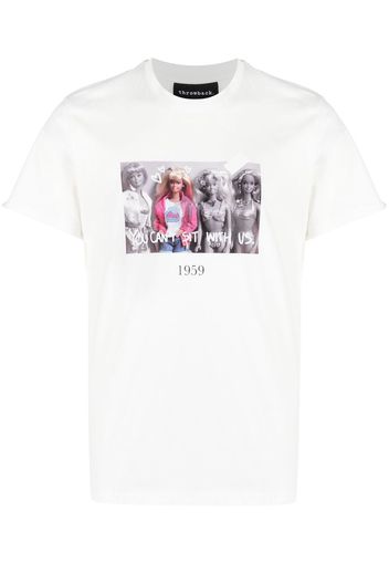 Throwback. cotton graphic-print T-shirt - Bianco