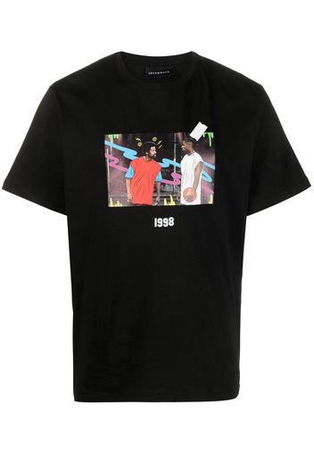 Throwback. graphic-print cotton T-shirt - Nero