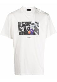 Throwback. It's Over print T-shirt - Bianco