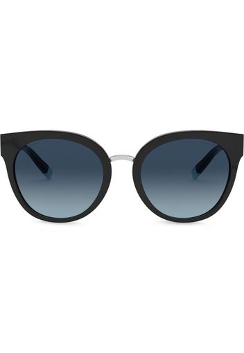 round frame gradient sunglasses