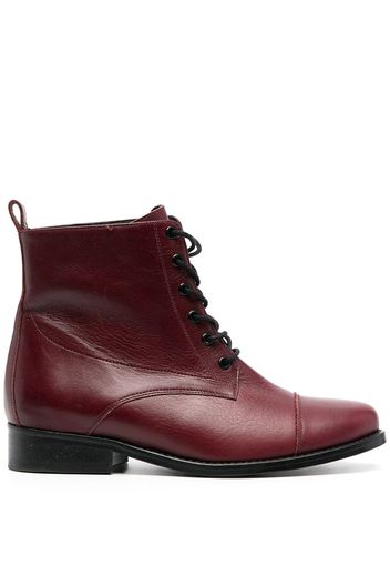 Tila March Stivali stringati Clyde - Rosso