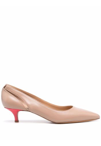 Tila March Trinity contrast heel pumps - Toni neutri