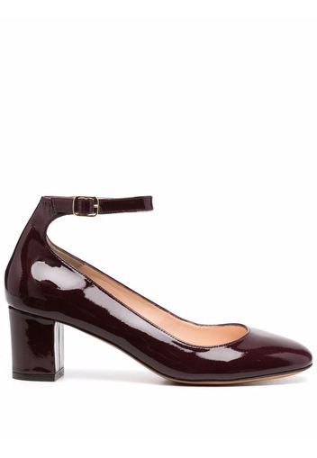 Tila March Neal round-toe leather pumps - Marrone