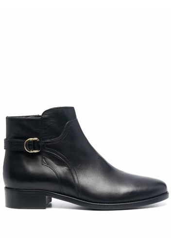 Tila March heeled slip-on leather boots - Nero