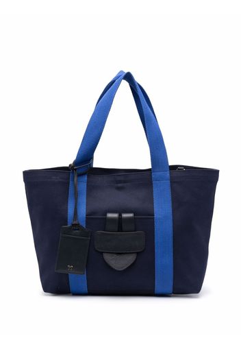 Tila March Simple slip-pocket tote bag - Blu