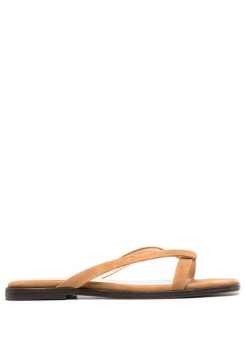 Tila March Origami crossover-strap sandals - Marrone