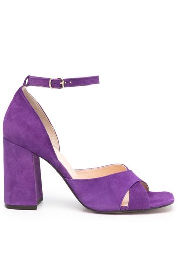 Tila March Gabrielle suede buckled sandals - Viola