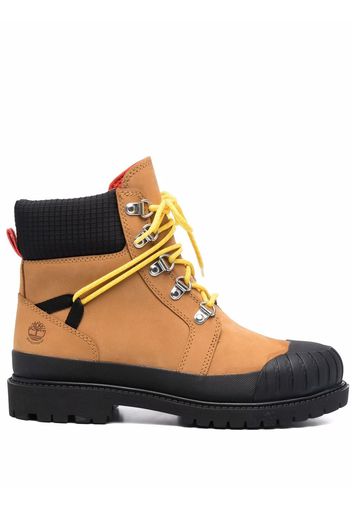 Timberland side logo-detail boots - Marrone