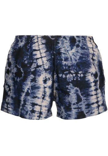 Timo Trunks chevron tie-dye swimming shorts - Blu