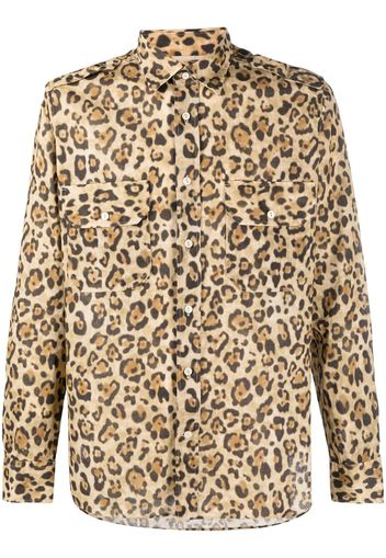 Tintoria Mattei leopard-print design shirt - Toni neutri