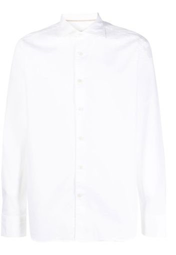 Tintoria Mattei spread-collar long-sleeve shirt - Bianco