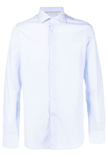 Tintoria Mattei long-sleeve cotton shirt - Blu