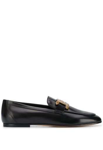 chain-strap loafers