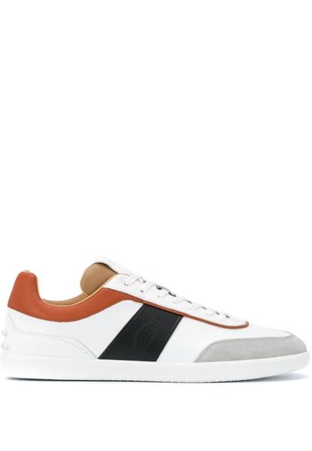 panelled low-top sneakers