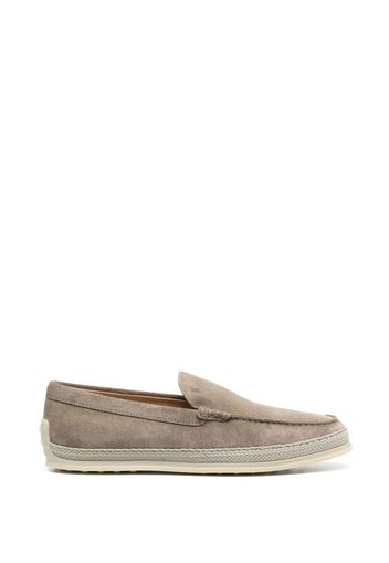 Tod's round-toe slip-on loafers - Toni neutri