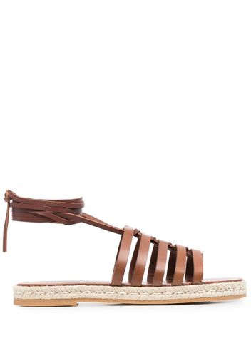 Tod's strappy leather sandals - Marrone