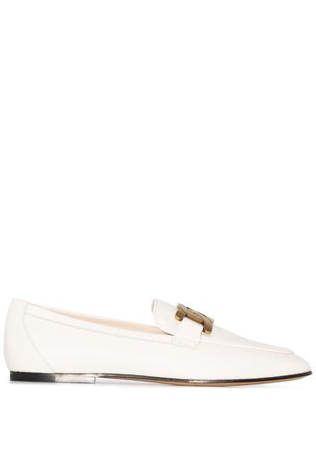 Tod's TODS KATE LFR RTOE GLD CHN DTL LTHR - Bianco