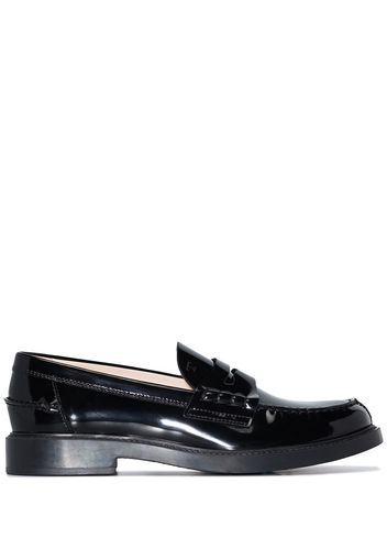 Tod's TODS RBBR SOLE PATNT MOCASIN - Nero