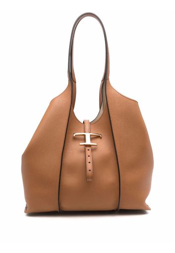 Tod's T-logo tote bag - Marrone