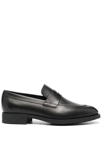 Tod's polished leather loafers - Nero