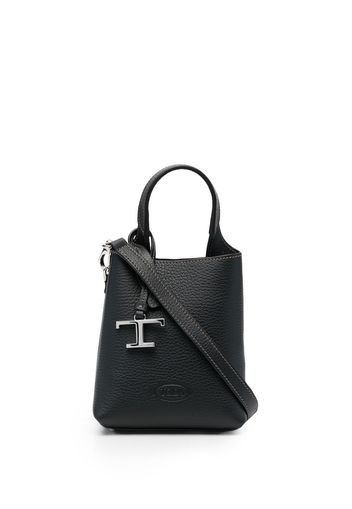 Tod's logo-plaque tote bag - Nero