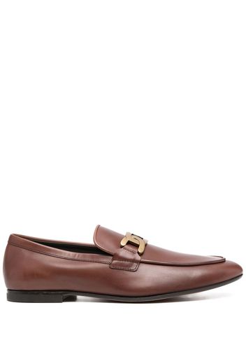 Tod's Kate chain-detail loafers - Marrone