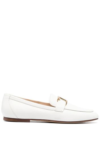 Tod's Mocassini con logo - Bianco