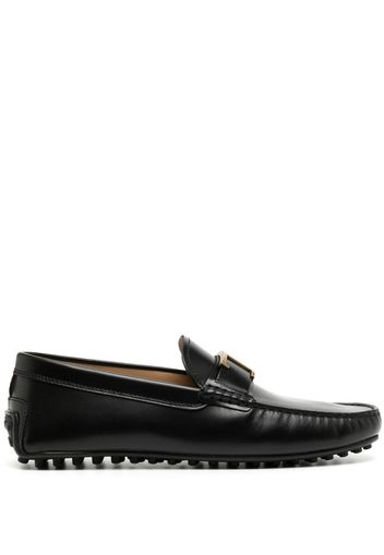 Tod's Mocassini con placca logo - Nero