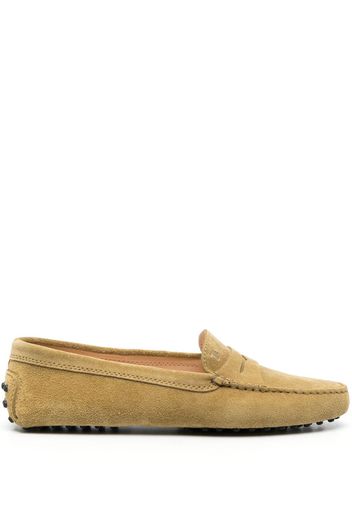 Tod's suede slip-on loafers - Verde