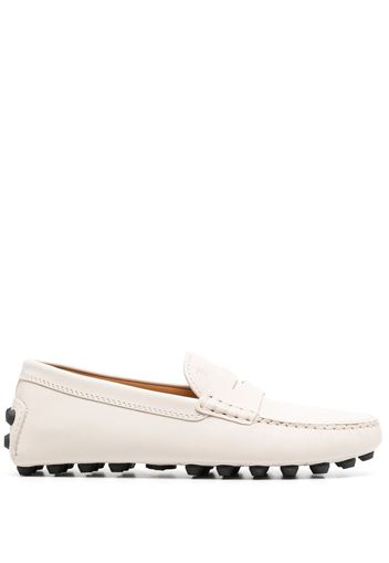 Tod's penny-slot leather loafers - Toni neutri