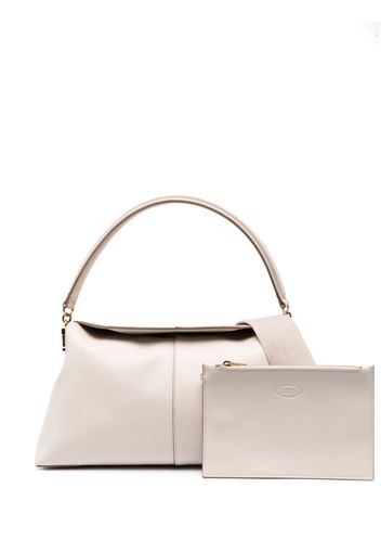 Tod's T Case logo-plaque shoulder bag - Toni neutri