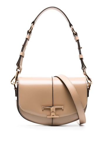 Tod's Borsa tote con applicazione a T - Toni neutri