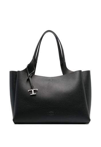 Tod's Borsa tote con ciondolo a T - Nero