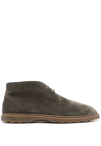 Tod's Desert suede lace-up boots - Verde