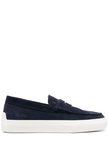 Tod's Gommino suede penny loafers - Blu