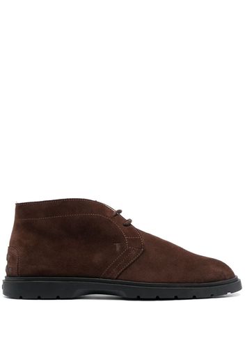 Tod's Desert suede lace-up boots - Marrone