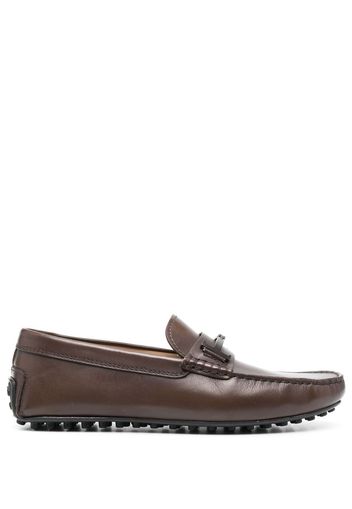 Tod's Mocassini Gommino Double T - Marrone