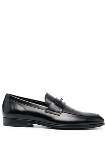 Tod's Double T leather loafers - Nero