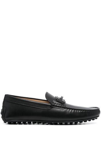 Tod's Double T Gommino leather loafers - Nero