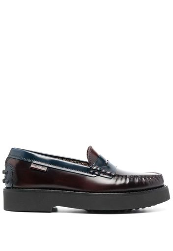 Tod's Slipper leather loafers - Rosso