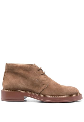 Tod's Desert suede lace-up boots - Marrone