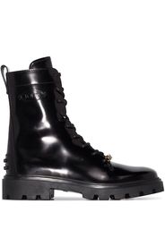 Tod's ridged leather boots - Nero