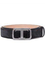 Tod's logo-plaque belt - Nero